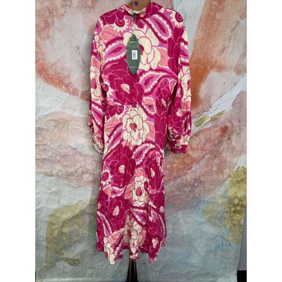 Anthropologie Farm Rio Tropical Groove Shirt Dress - Picture 7 of 8